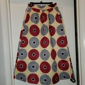 African print skirt